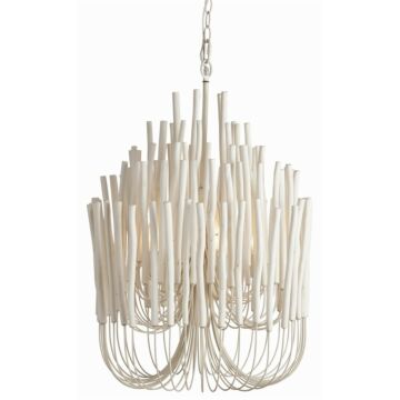 Tilda Five Light Chandelier in Whitewashed Wood by Arteriors