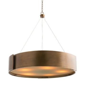 Dante Five Light Chandelier in Antique Brass by Arteriors