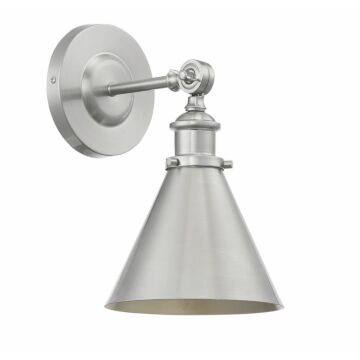 Savoy House Glenn 1 Light Adjustable Wall Sconce in Satin Nickel