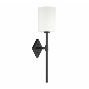 Savoy House Destin 1 Light Wall Sconce in Matte Black