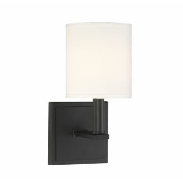 Waverly One Light Wall Sconce in Matte Black by Savoy House