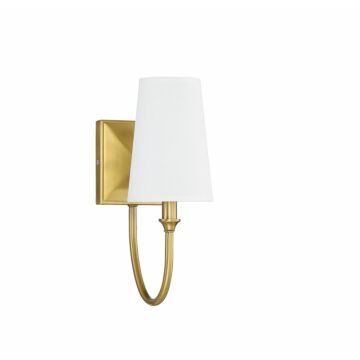 Savoy House Cameron 1 Light Wall Sconce in Warm Brass