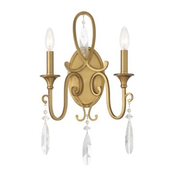 Fairchild Two Light Wall Sconce in Warm Brass by Savoy House