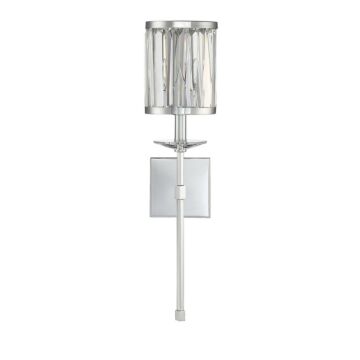 Ashbourne One Light Wall Sconce in Polished Chrome by Savoy House