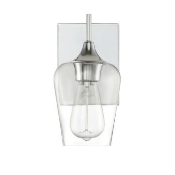 Octave One Light Wall Sconce in Polished Chrome by Savoy House