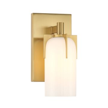 Caldwell One Light Bathroom Vanity in Warm Brass by Savoy House