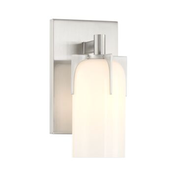 Caldwell One Light Bathroom Vanity in Satin Nickel by Savoy House