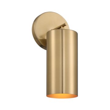 Lio One Light Wall Sconce in Noble Brass by Savoy House