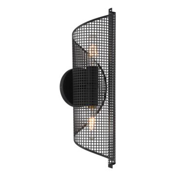 Hillbourne 2-Light Wall Sconce in Matte Black