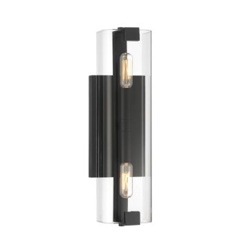Winfield Two Light Wall Sconce in Matte Black by Savoy House