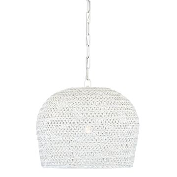 Piero 1-Light Chandelier in White