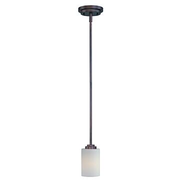 Deven One Light Mini Pendant in Satin Brass by Maxim
