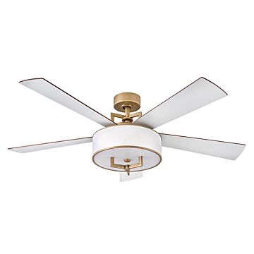 Hampton 56" Ceiling Fan in Heritage Brass