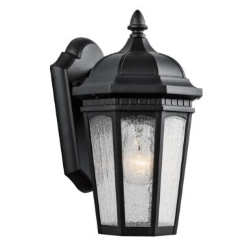 Courtyard One Light Outdoor Wall Mount in Textured Black by Kichler