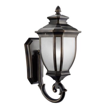 Salisbury One Light Outdoor Wall Mount in Rubbed Bronze by Kichler