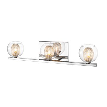Z-Lite Auge 3-Light Bathroom Vanity Light In Chrome