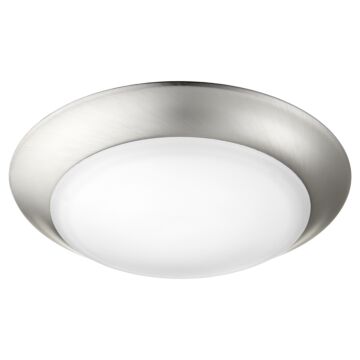 Quorum Traditional 1 Light 8 Inch Outdoor Ceiling Light in Satin Nickel