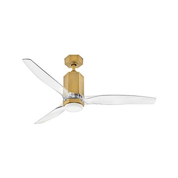 Facet 1-Light 52" Ceiling Fan in Heritage Brass