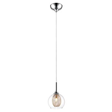 Z-Lite Auge 1-Light Mini Pendant Light In Chrome