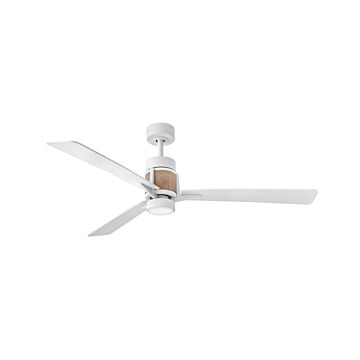 Atticus 56" LED Smart Fan in Matte White