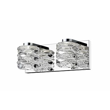 Z-Lite Dawson 2-Light Bathroom Vanity Light In Chrome