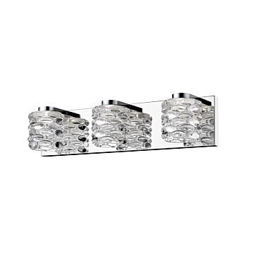 Z-Lite Dawson 3-Light Bathroom Vanity Light In Chrome
