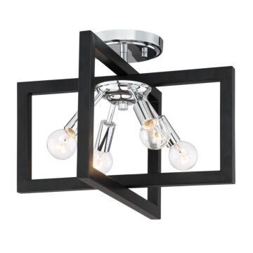 Xander 4-Light Semi-Flush Mount in Chrome