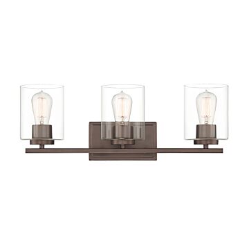 Liam 3-Light Bathroom Vanity Lightroom in Bronze (Satin Copper)
