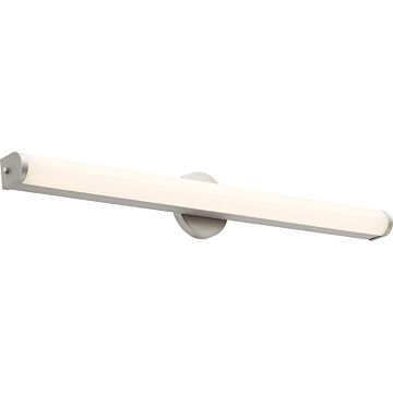 Quorum Transitional 5 Inch Bathroom Vanity Light in Satin Nickel