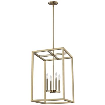 Moffet Street Hall  Foyer Pendant in Satin Brass by Generation Lighting