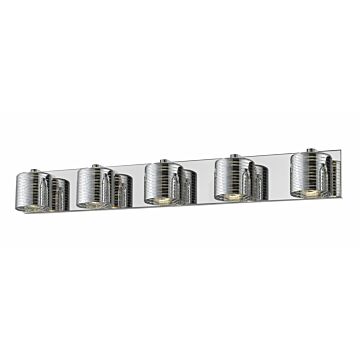 Z-Lite Sempter 5-Light Bathroom Vanity Light In Chrome