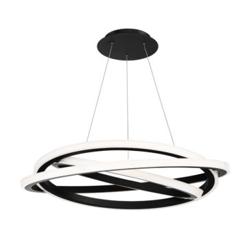 Veloce LED Chandelier in Black by Modern Forms