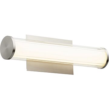 Quorum Transitional 5 Inch Bathroom Vanity Light in Satin Nickel