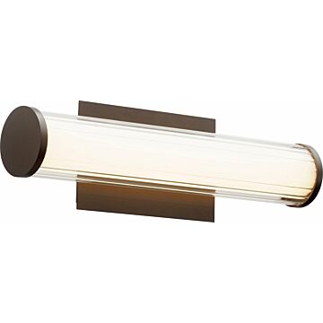Quorum Transitional 5 Inch Bathroom Vanity Light in Oiled Bronze