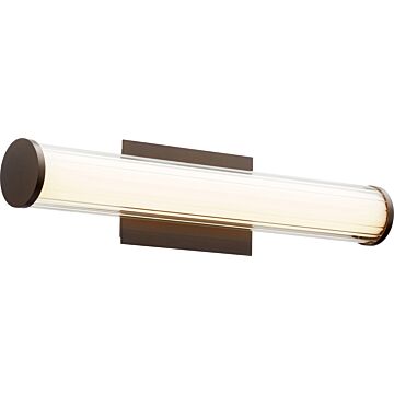 Quorum Transitional 2 Light 5 Inch Bathroom Vanity Light in Oiled Bronze