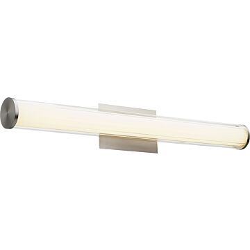 Quorum Transitional 2 Light 5 Inch Bathroom Vanity Light in Satin Nickel