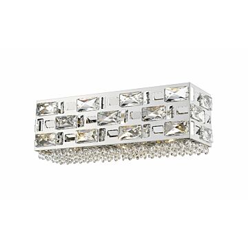 Z-Lite Aludra 3-Light Bathroom Vanity Light In Chrome