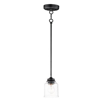 Acadia One Light Pendant in Black by Maxim
