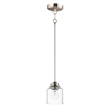 Acadia One Light Pendant in Satin Nickel by Maxim