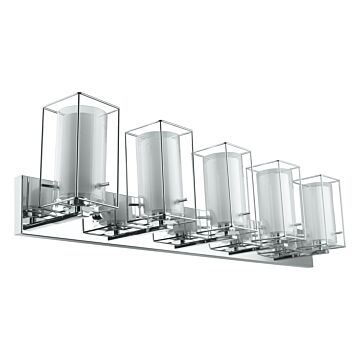 Iride 5-Light Wall Mount in Chrome