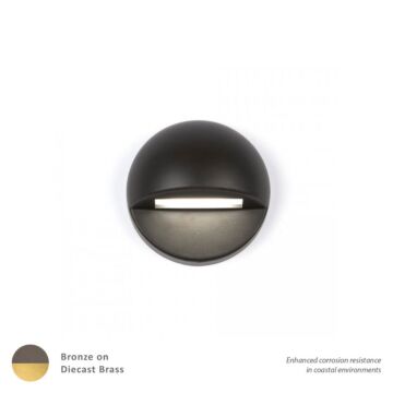 3011 LED Deck and Patio Light in Bronze On Brass by W.A.C. Lighting