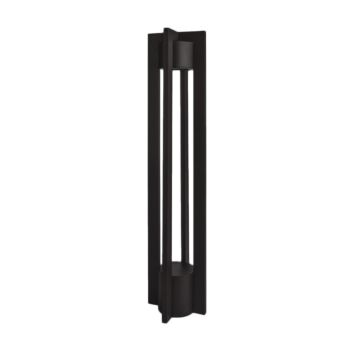 Chamber LED Bollard in Black On Aluminum by W.A.C. Lighting