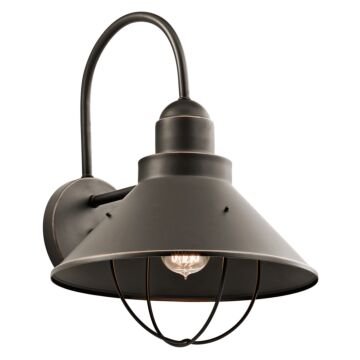 Seaside One Light Outdoor Wall Mount in Olde Bronze by Kichler