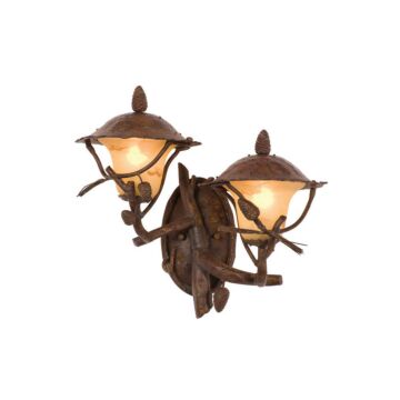 Ponderosa Two Light Outdoor Wall Bracket in Ponderosa by Kalco