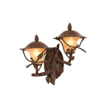 Ponderosa Two Light Outdoor Wall Bracket in Ponderosa by Kalco
