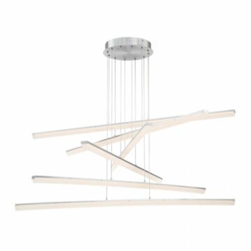 Stack LED Chandelier in Brushed Aluminum by W.A.C. Lighting