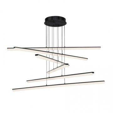 Stack LED Pendant in Black by W.A.C. Lighting