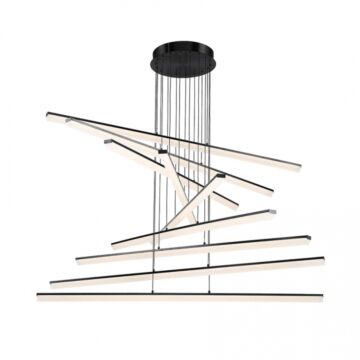 Stack LED Pendant in Black by W.A.C. Lighting