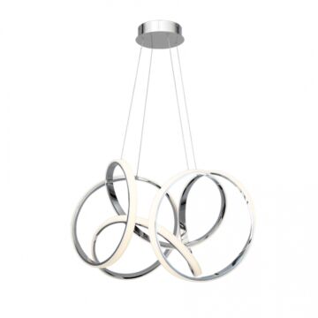 Vornado LED Pendant in Chrome by W.A.C. Lighting