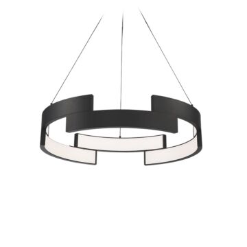 Trap LED Pendant in Black by W.A.C. Lighting